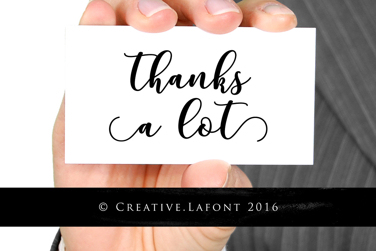 Mottona Bold Script, a Script Font by Barland Design (Photo 5 of 5)