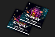 Sunday Night Club Flyer, a Flyer Template by CocoDesign (Thumbnail 2 of 2)
