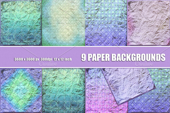 Crumpled Paper Scrapbook Backgrounds