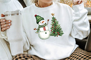 Christmas Snowman Clipart, Christmas, an Illustration by Sublimation Artist (Thumbnail 4 of 6)