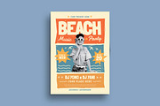 Beach Music Party Flyer, a Flyer Template by megarez (Thumbnail 1 of 3)