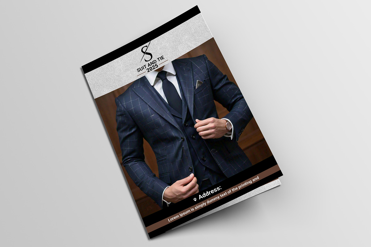 Suit and Tie Bifold Brochure, a Brochure Template by AfzaalGraphics (Photo 3 of 5)