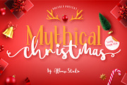 Mythical Christmas Font, a Script Font by Allouse Studio (Thumbnail 1 of 12)