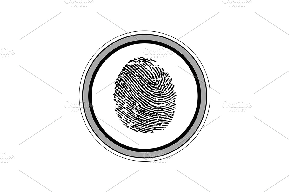 fingerprint sensor, an Object Illustration by NickSorl Shop