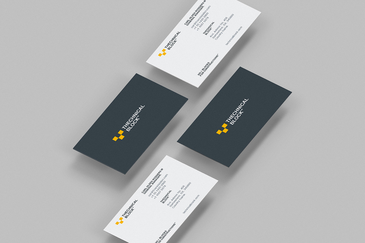 Business cards template: T-block, a Business Card Template by Srg® (Photo 3 of 4)