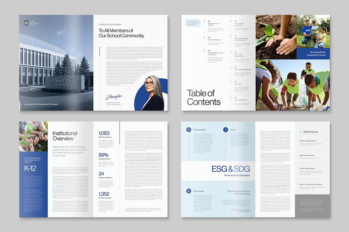 Report Brochure Template preview 3
