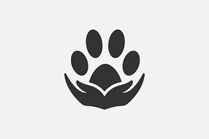 Pet care logo template