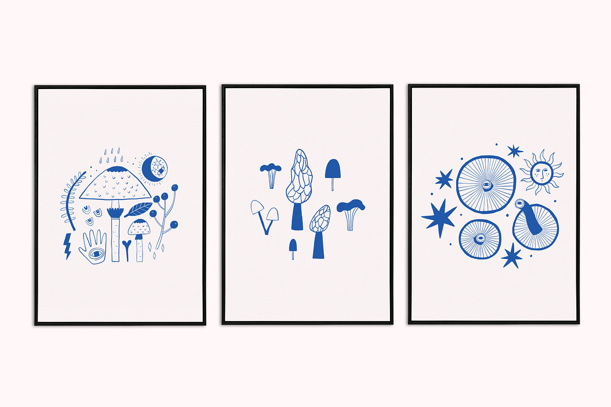 Mushrooms, an Object Illustration by AnkaDrozd (Photo 4 of 13)
