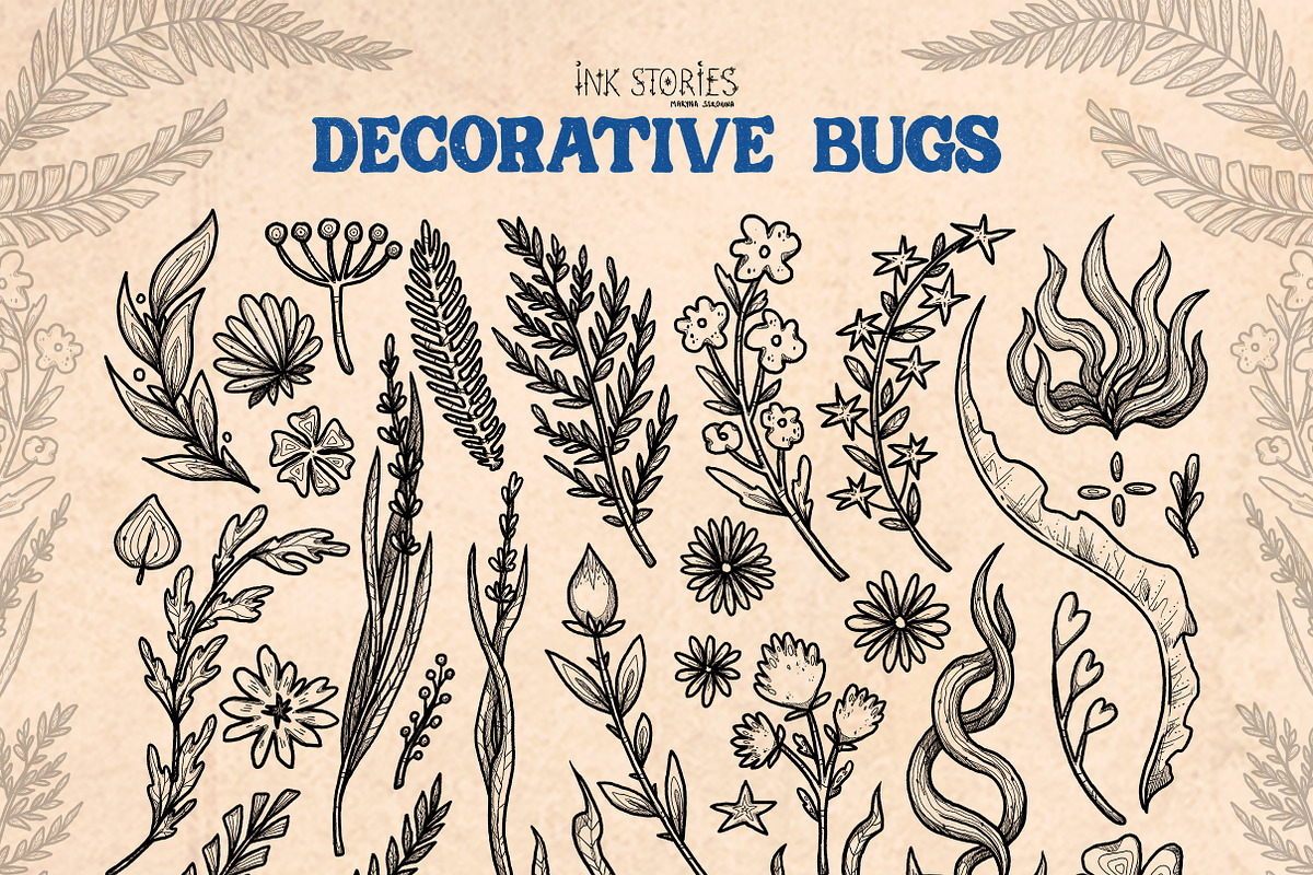 Decorative Bugs | Hand-drawn Bettles, an Animal Illustration by Ink Stories (Photo 5 of 28)