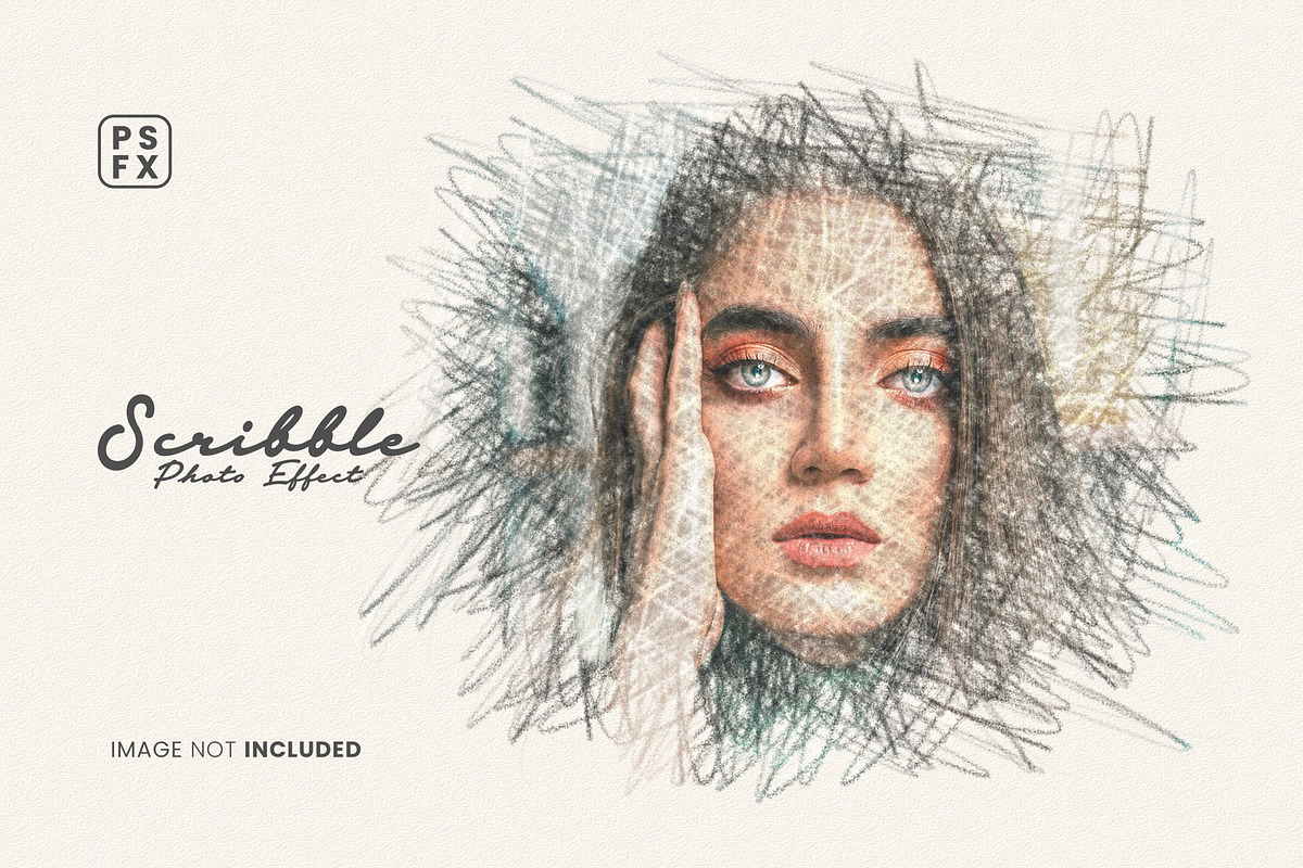 Scribble Photo Effect, a Layer Style Add-On by WudelMbois Studio (Photo 1 of 3)