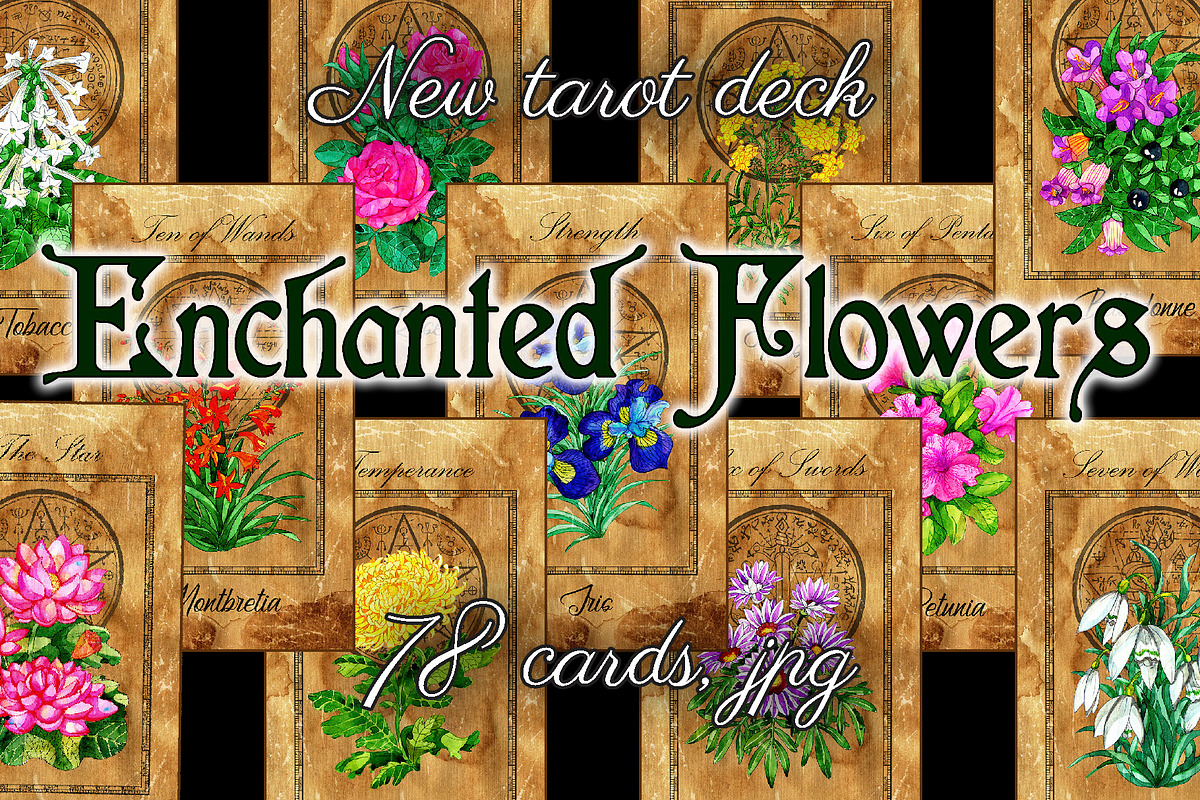 Enchanted flowers tarot deck, a Decorative Illustration by Samiramay (Photo 1 of 12)