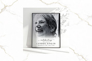 Funeral Welcome Sign B&W Canva FR006, a Poster Template by TyphoonStudio (Thumbnail 4 of 9)