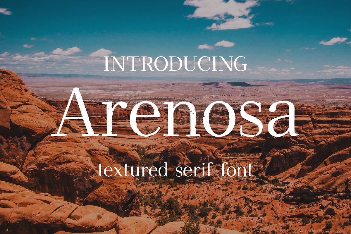 Arenosa | textured serif font