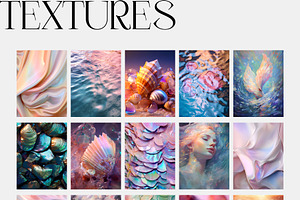 Mermaidcore Iridescence Textures