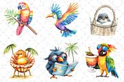 Quirky Whimsical Summer Bird Clipart, an Illustration by Dream Creation (Thumbnail 2 of 6)