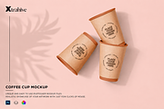 Craft Paper Coffee Cup Mockup, a Cups & Container Mockup by Xtrahive (Thumbnail 1 of 2)