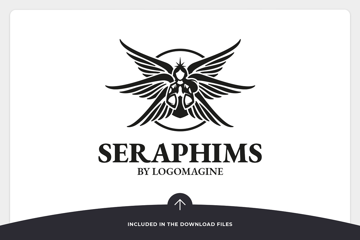 Seraphims - Angel Logo Template, a Branding & Logo Template by LOGOMAGINE (Photo 10 of 16)