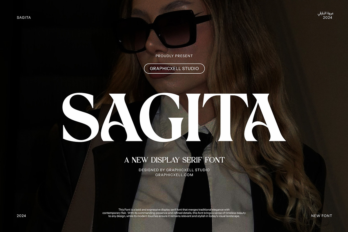 Sagita Elegant Serif Font, a Serif Font by Graphicxell (Photo 1 of 8)