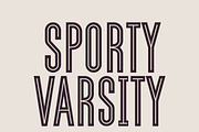 Sporty Varsity - Sans Varsity, a Slab Serif Font by MaxArt Foundry (Thumbnail 1 of 3)