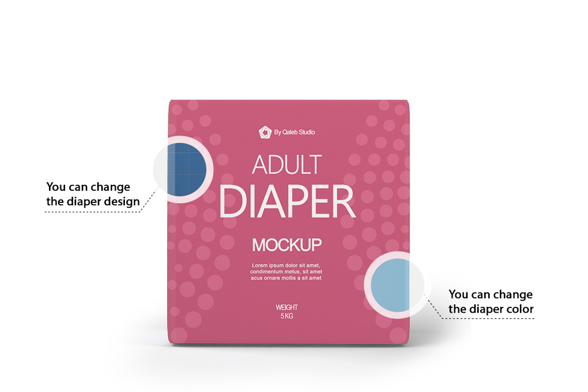 Diaper Kit, a Product Mockup by Qaleb Studio (Photo 2 of 4)