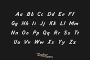 Zephyr Stencil, a Font by Doug Penick (Thumbnail 2 of 7)