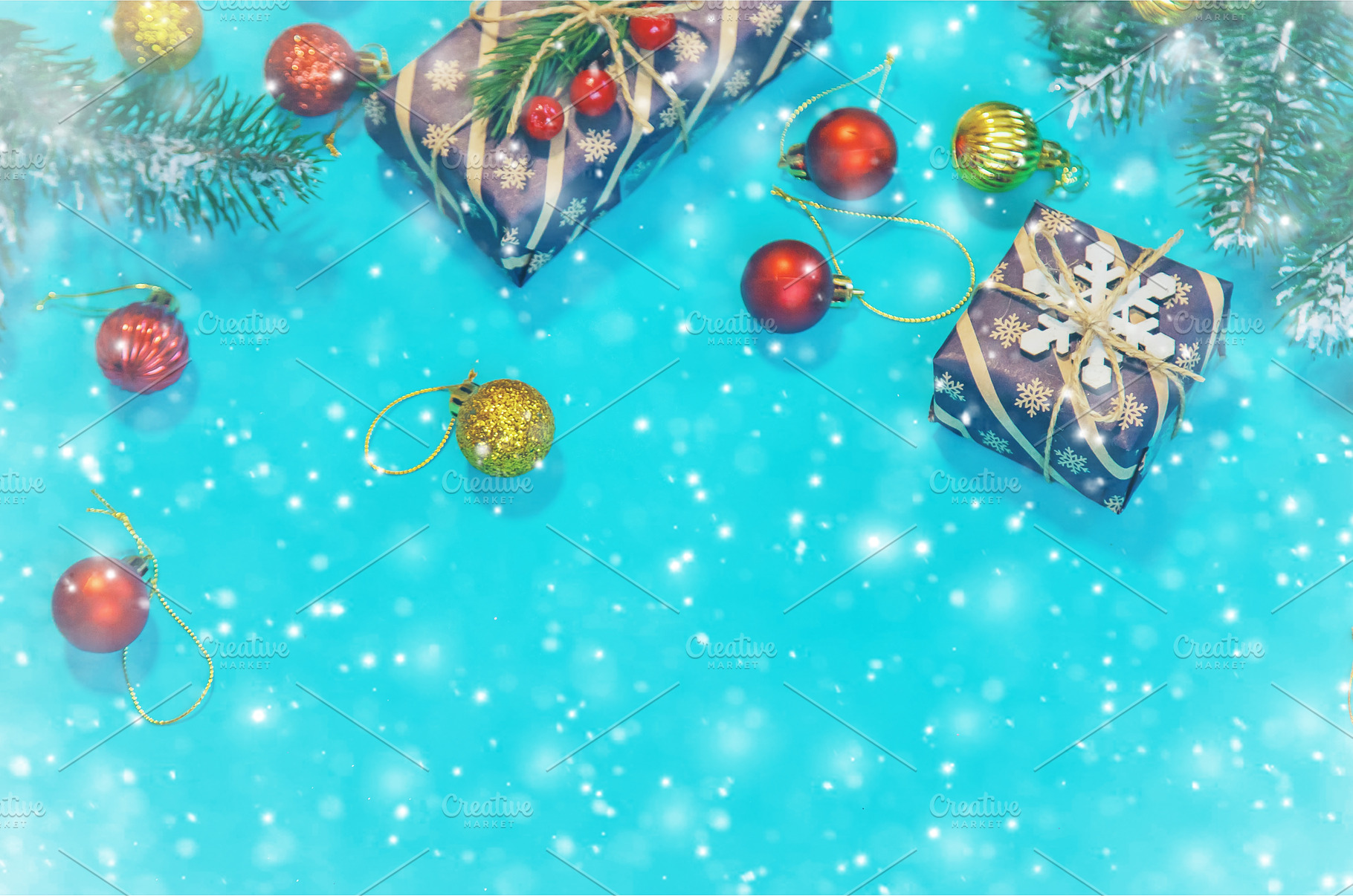 Christmas background and decor. New, a Holiday Photo by yanadjana