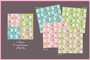 Bichon Frise Clipart Digital Paper, an Animal Illustration by VianneArt (Thumbnail 4 of 7)