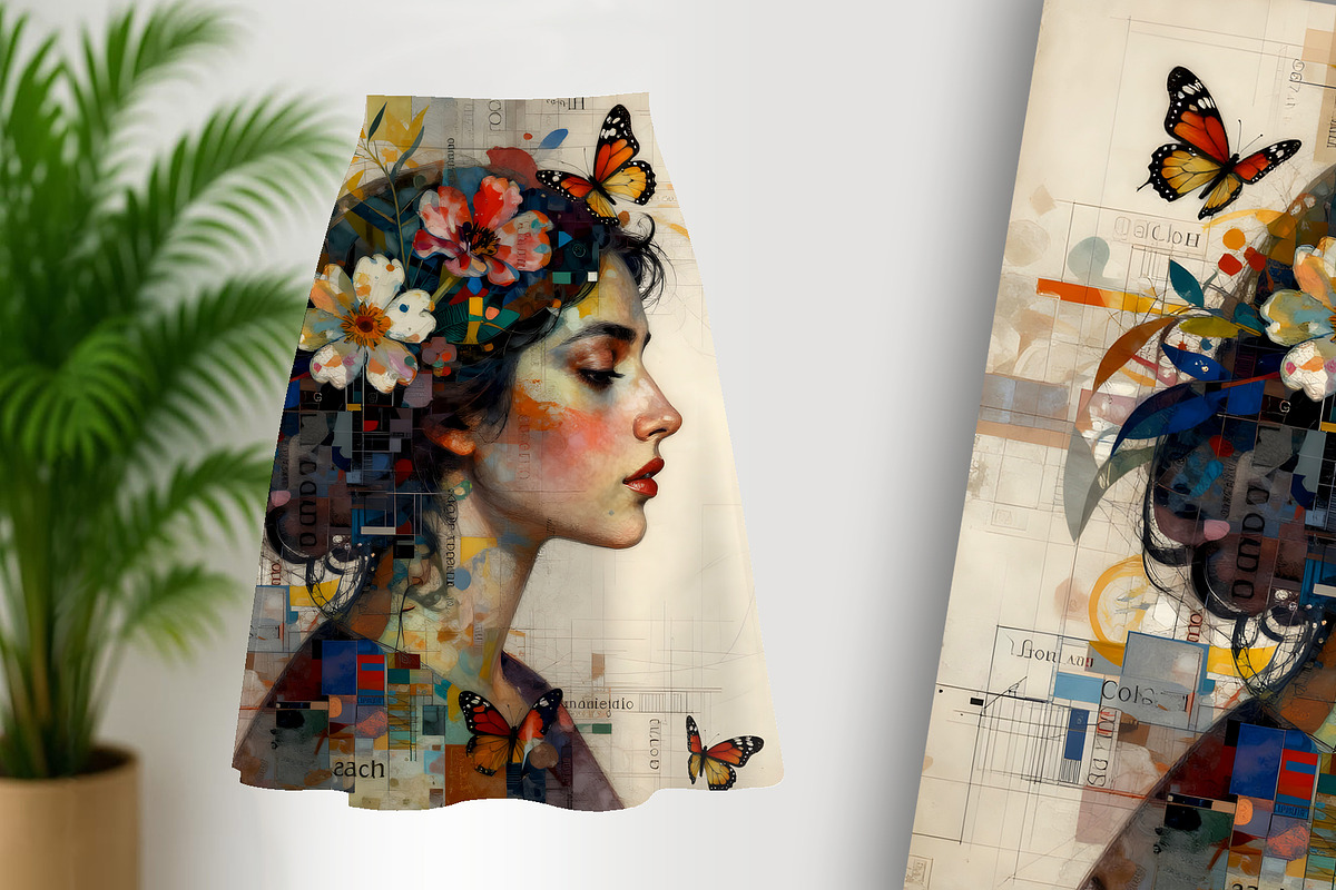 Women in Reflection, a Person Illustration by Sharon Schwalbe (Photo 2 of 6)