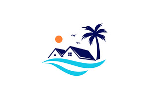 Beach House Seaside Logo Business, a Branding & Logo Template by Signatoro