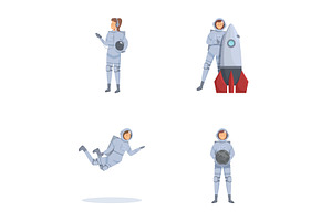 Astronaut Characters In Various