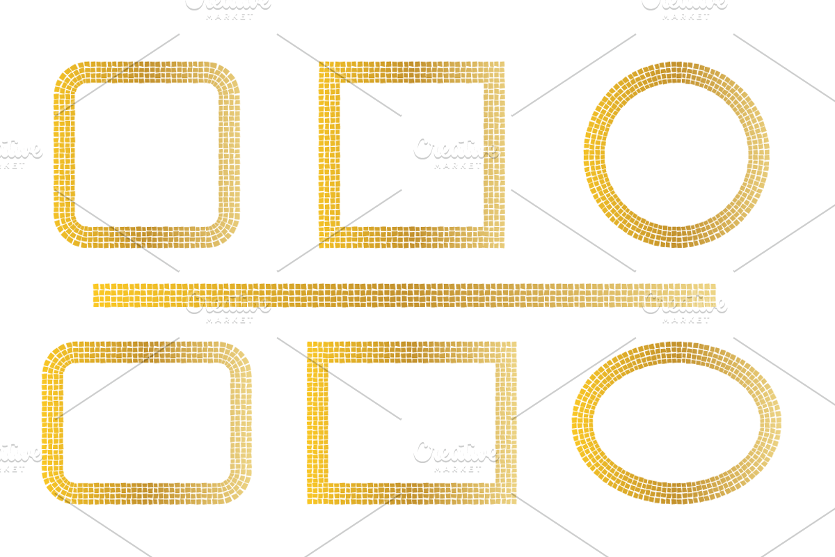 Metallic Mosaic Frames preview 7
