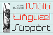 Devano – Futuristic Font, a Sans Serif Font by Craft Supply Co. (Thumbnail 5 of 8)