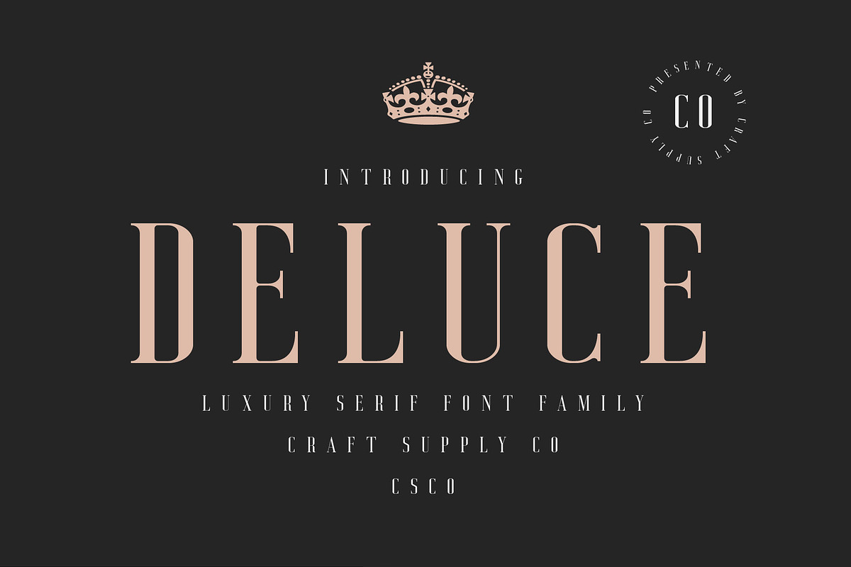 Deluce - Luxury Serif Font, a Serif Font by Craft Supply Co. (Photo 14 of 14)
