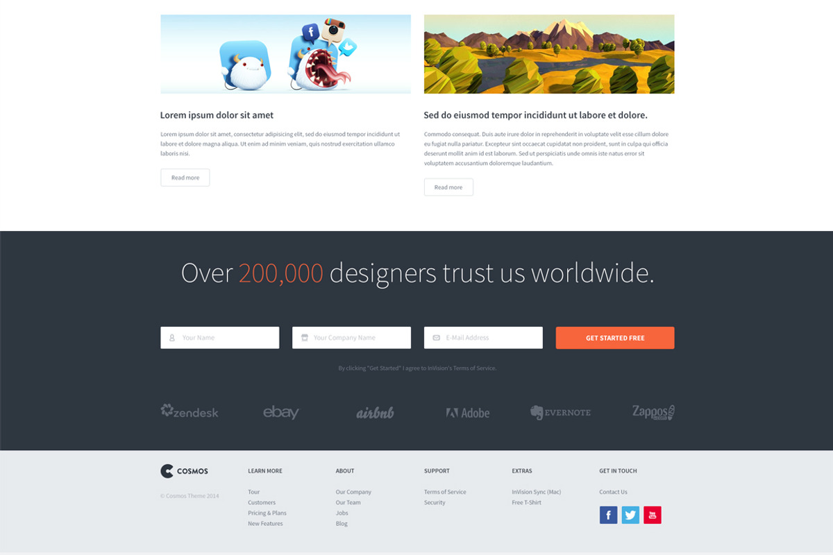 Website Landing Page PSD, a Templates & Theme by vog (Photo 5 of 5)