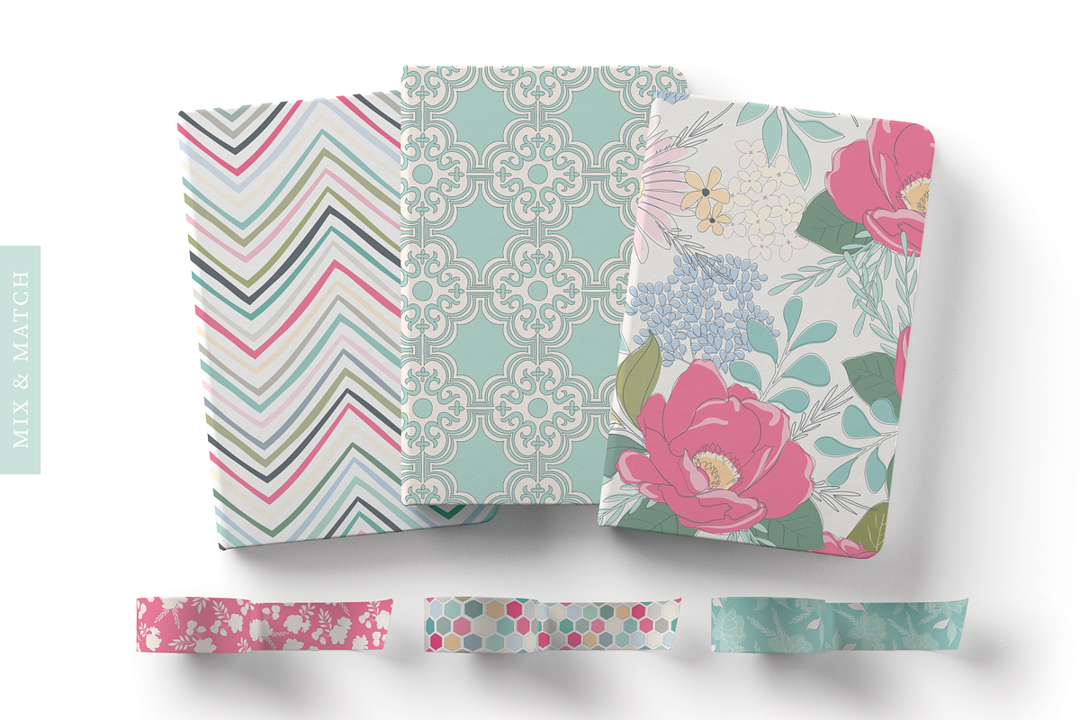 Floral & Pattern Design Set, a Pattern Graphic by Emily Spadoni (Photo 3 of 17)