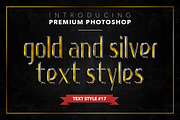 Gold & Silver #1 - 20 Text Styles, a Layer Style Add-On by Jonas Stensgaard (Thumbnail 18 of 23)