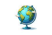 School Bus & Globe Clipart Set, an Object Graphic by Gfx_Store (Thumbnail 12 of 13)