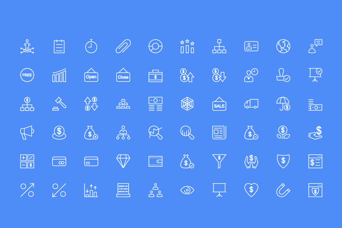 150+ Business and Finance Icons preview 3