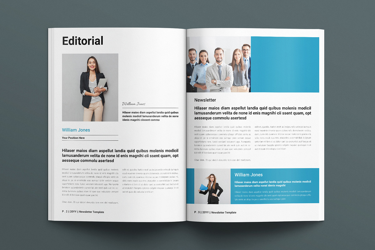 Newsletter Template, a Brochure Template by E-Type