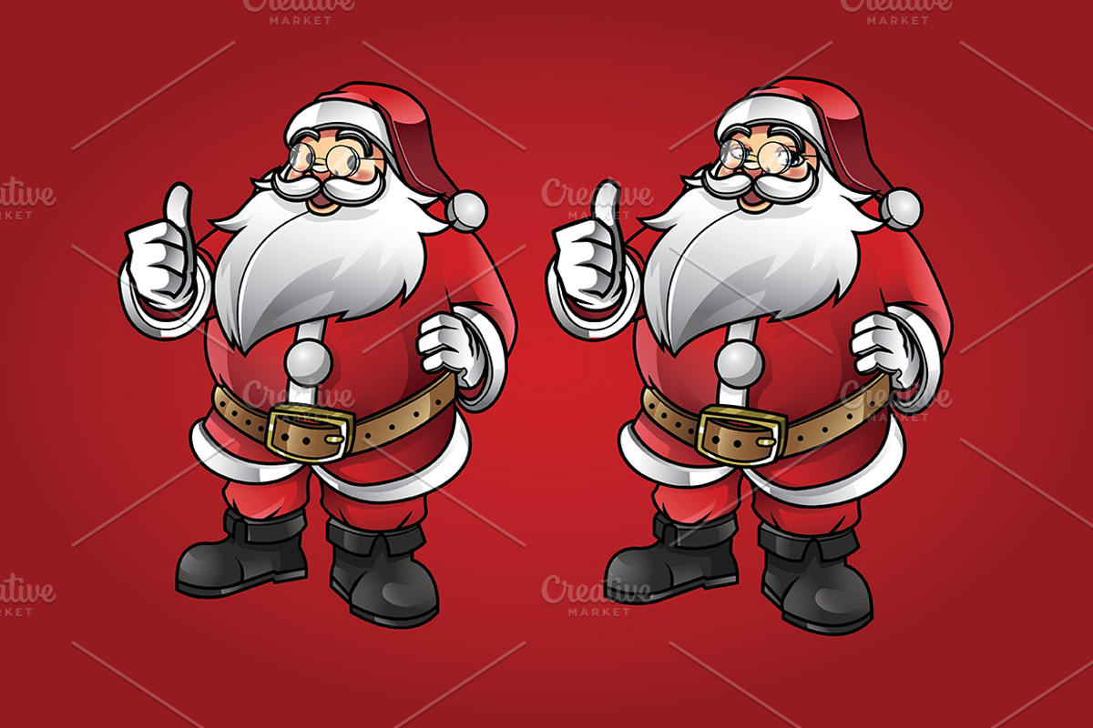 Santa Claus Mascot KIT, an Illustration by Diditpranata (Photo 4 of 5)