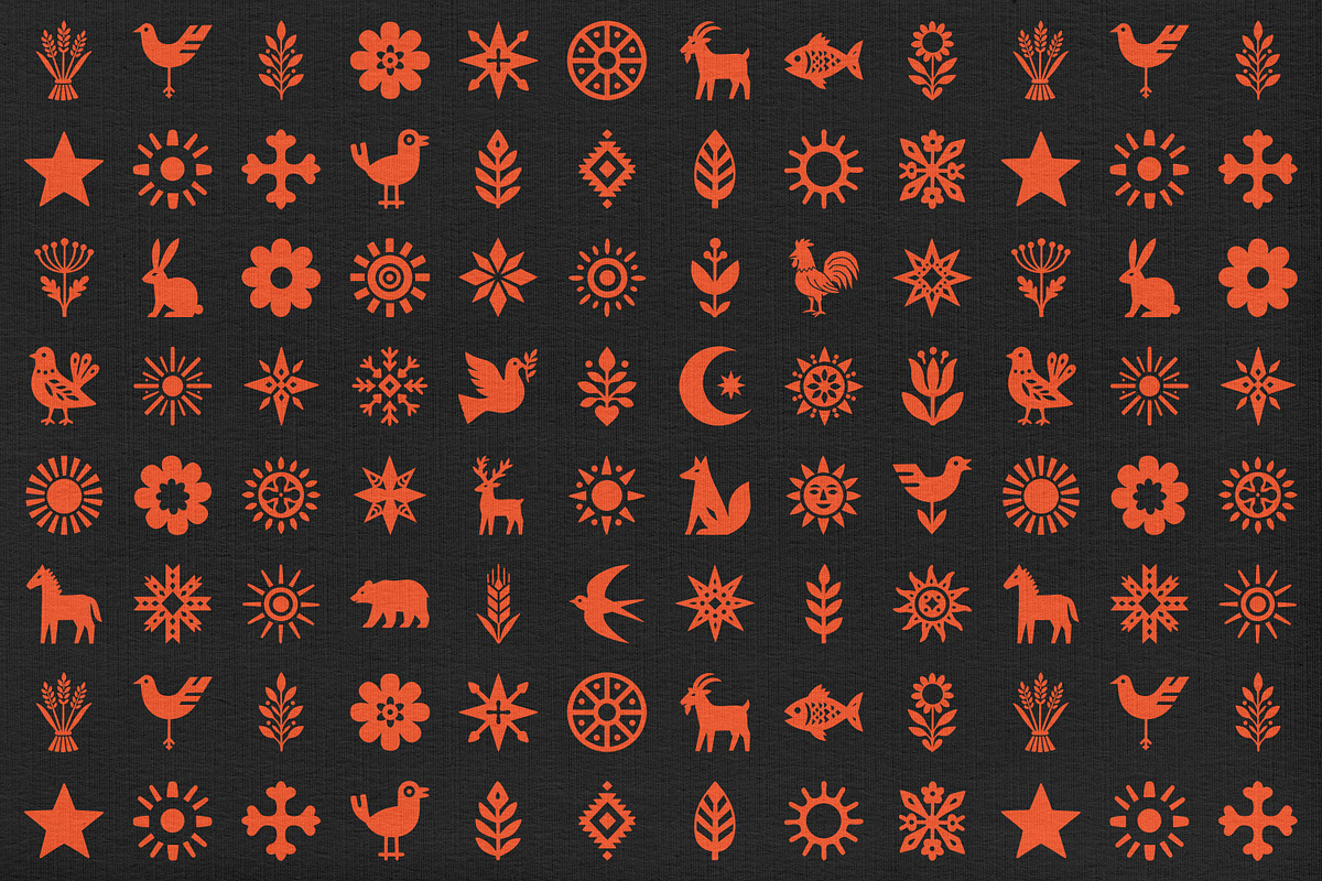 Folklore: 54 Folk Art Elements, an Object Graphic by pixelbuddha.net (Photo 6 of 6)