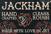 Jackham (Plus Bonus), a Slab Serif Font by Ian Irwanwismoyo (Thumbnail 1 of 5)