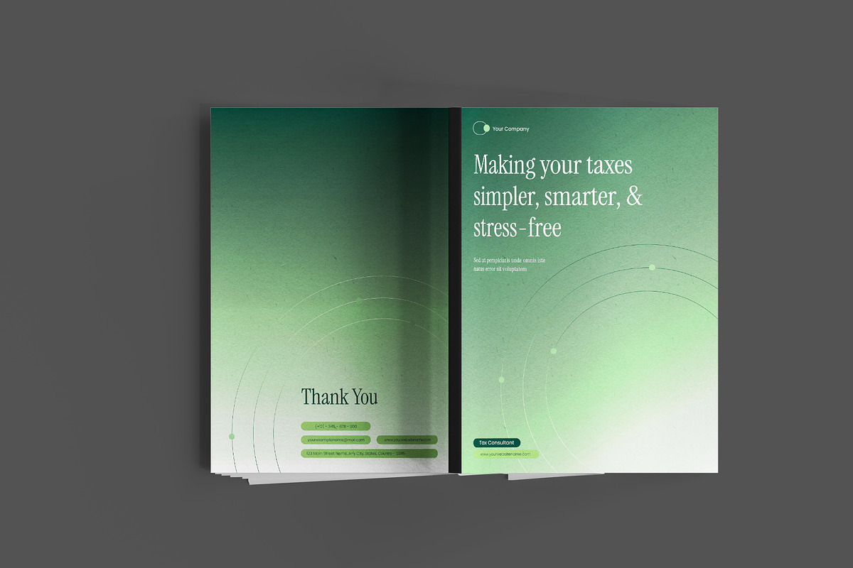 Green Tax Consultant Brochure, a Brochure Template by Neermana (Photo 9 of 9)