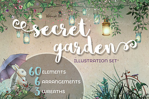 Secret Garden Illustration Set