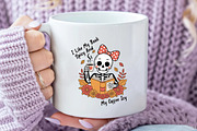 I Like My Book Skeleton Png Sublimat, an Illustration by Daily.Designs (Thumbnail 3 of 5)
