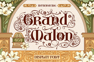 Grand Malon Typeface, a Serif Font by alit design