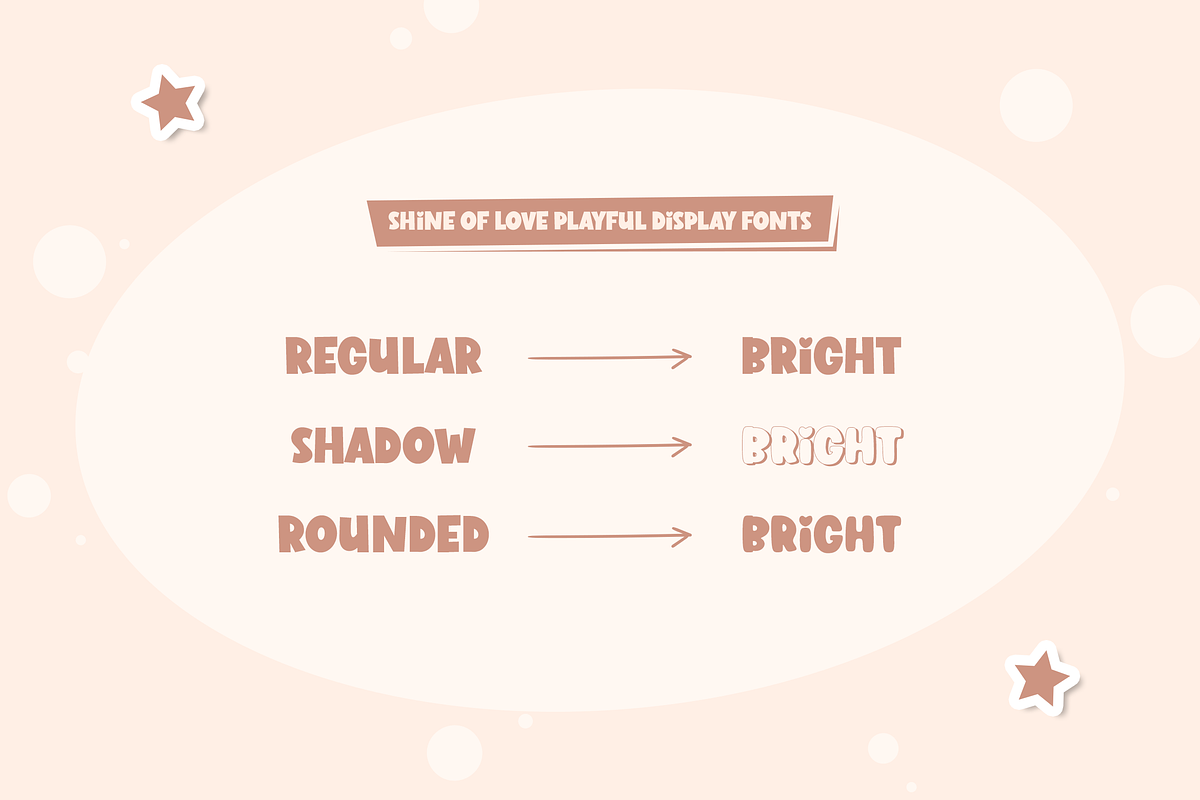 Shine of Love, a Font by Namara Creative Studio (Photo 7 of 10)