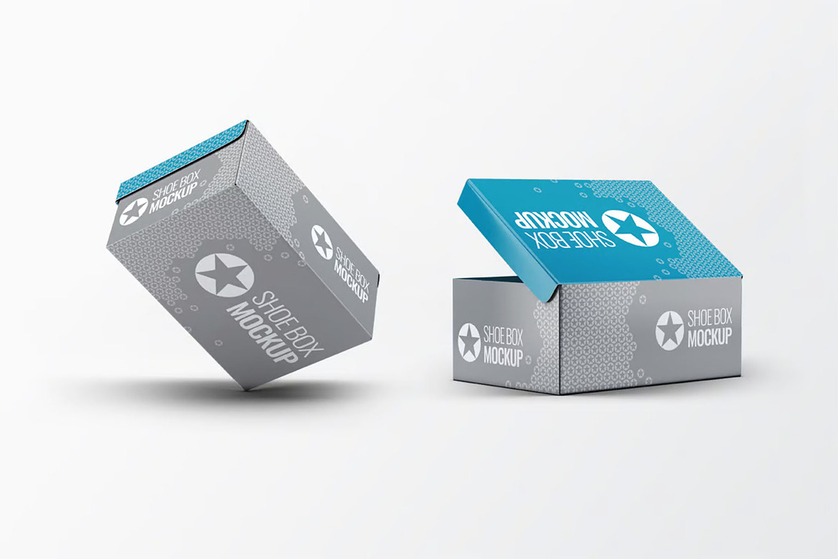 Shoe Boxes Mock-Up Bundle, a Packaging Mockup by DesignRushMarket (Photo 11 of 14)