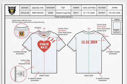 Human Made Daily T-Shirt Template