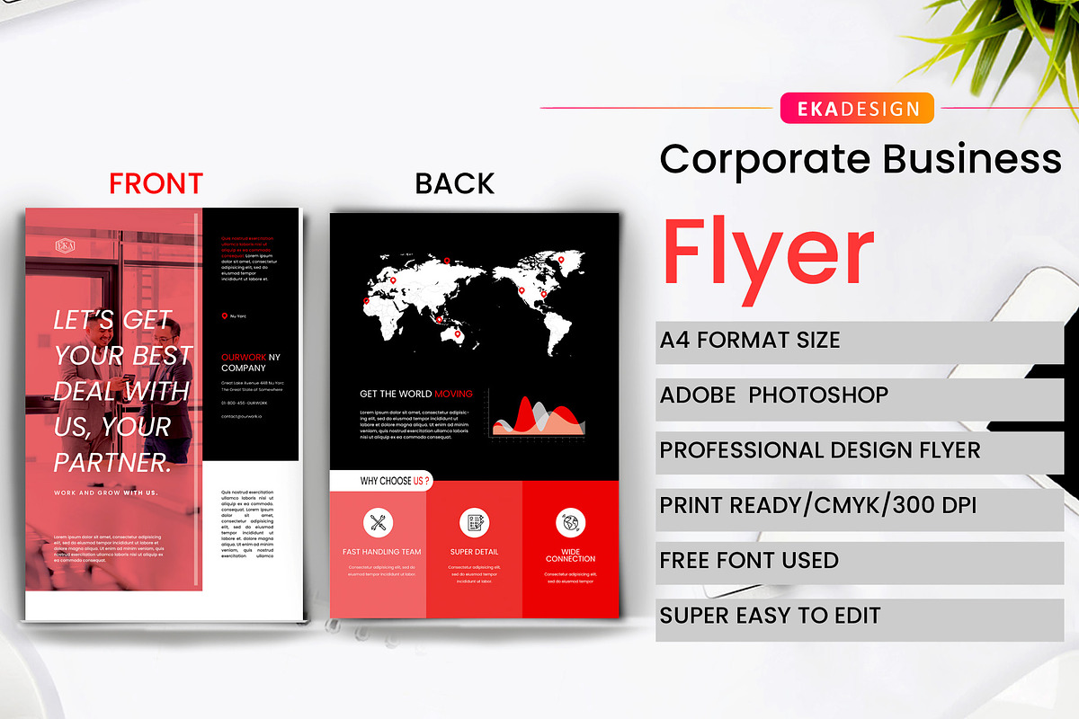 Corporate Business Flyer, a Flyer Template by Eka Design (Photo 1 of 4)